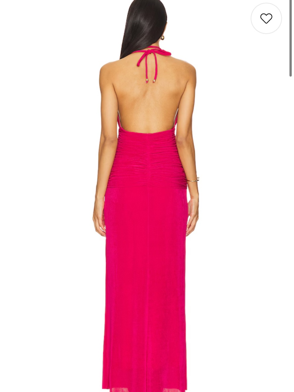 PatBO Backless Halter Maxi Dress in Bright Pink